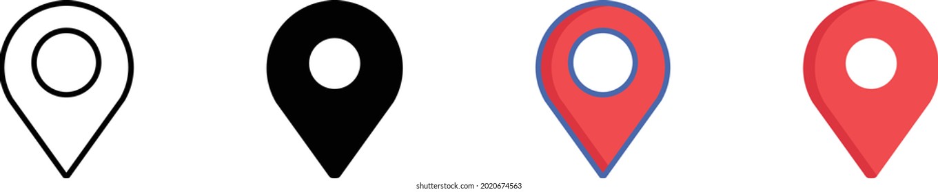 Location Vector icon that can easily modify or edit