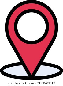location vector illustration isolated on a transparent background. stroke vector icons for concept or web graphics.