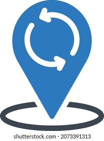 location Vector illustration on a transparent background. Premium quality symbols. Glyphs  vector icon for concept and graphic design.