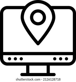 location Vector illustration on a transparent background. Premium quality symbols. Stroke vector icon for concept and graphic design.