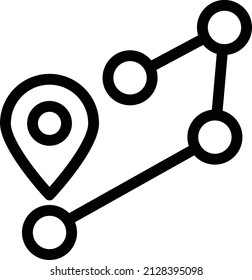 location Vector illustration on a transparent background. Premium quality symbols. Stroke vector icon for concept and graphic design.