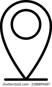 ubicación Ilustración vectorial en un fondo transparente.Símbolos de calidad premium.Iconos vectoriales de trazo para el concepto y el diseño gráfico.
