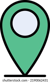 ubicación Ilustración vectorial en un fondo transparente.Símbolos de calidad premium.Iconos vectoriales de trazo para el concepto y el diseño gráfico.