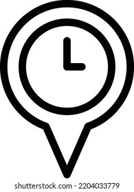 location Vector illustration on a transparent background.Premium quality symbols.Thin line vector icon for concept and graphic design.