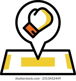 location Vector illustration on a transparent background. Premium quality symmbols. Line Color vector icons for concept and graphic design.