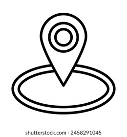 Location Vector Line Icon Design