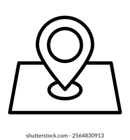 Location Vector Line Icon Design