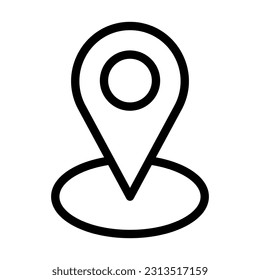 Location Vector Thick Line Icon For Personal And Commercial Use.
