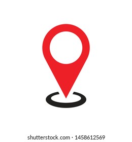 Location - web icon on white background vector illustration for website, mobile application, presentation, infographic. Concept sign. Graphic design element. 