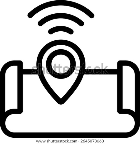 location wifi iot internet map gps hotspot pin 10755