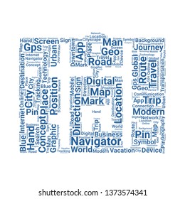 location word cloud. tag cloud about location