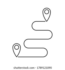 Location,Map icon in flat style. Location,Map symbol for your web site design, logo, app, UI Vector.