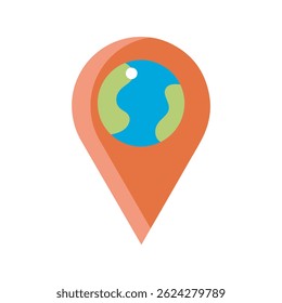 locations. coordinate. earth globe. map. vector illustrations