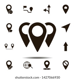 locations icon. Simple glyph, flat vector element of Location icons set for UI and UX, website or mobile application