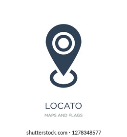 locato icon vector on white background, locato trendy filled icons from Maps and Flags collection, locato vector illustration