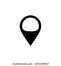 Locator Icon In Flat Style Vector For App, UI, Websites. Black Icon Vector Illustration.