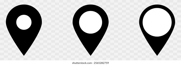 locator icon, map pin vector logo template, symbol sign isolated on transparent background, Map Pin, Place, Location, Address, location icon. Vector map pin, red pin eps10