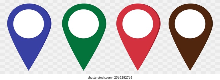 locator icon, map pin vector logo template, symbol sign isolated on transparent background, Map Pin, Place, Location, Address, location icon. Vector map pin, red pin eps10