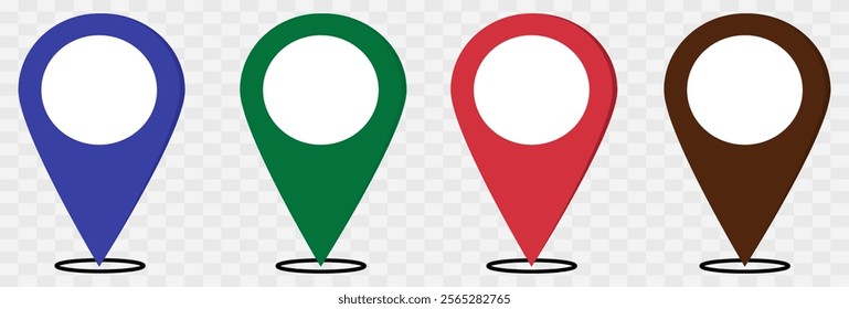 locator icon, map pin vector logo template, symbol sign isolated on transparent background, Map Pin, Place, Location, Address, location icon. Vector map pin, red pin eps10