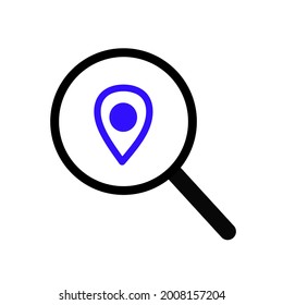 locator icon simple logo design