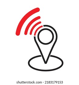 locator icon vector design template