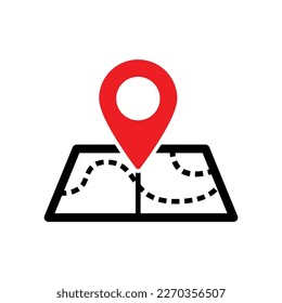 Locator icon vector design template
