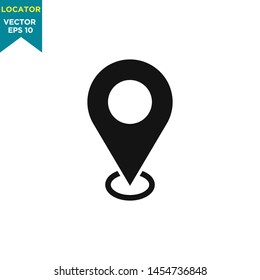 locator icon vector logo template