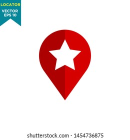 locator icon vector logo template