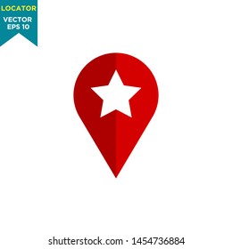 locator icon vector logo template