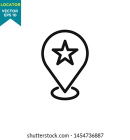 locator icon vector logo template