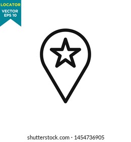 locator icon vector logo template
