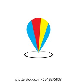plantilla de logotipo vectorial de icono de localización
