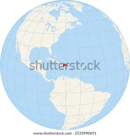 Locator map showing the location of the Dominican Republic