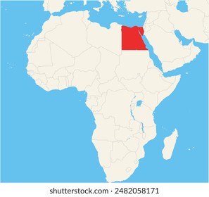 Locator map showing the location of Egypt