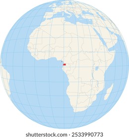 Locator map showing the location of Equatorial Guinea