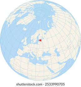 Locator map showing the location of Estonia