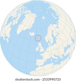 Locator map showing the location of the Faroe Islands