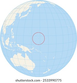 Locator map showing the location of Federated States of Micronesia