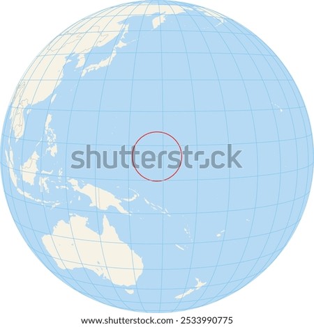 Locator map showing the location of Federated States of Micronesia