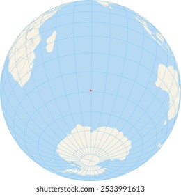 Locator map showing the location of the French Southern and Antarctic Lands