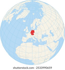 Locator map showing the location of Germany