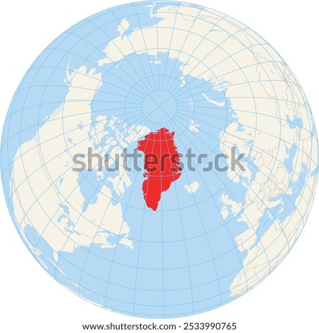 Locator map showing the location of Greenland