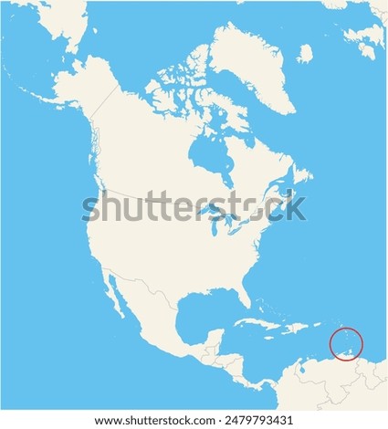 Locator map showing the location of Grenada