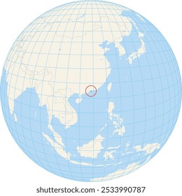 Mapa de ubicación que muestra la ubicación de Hong Kong