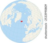 Locator map showing the location of Iceland