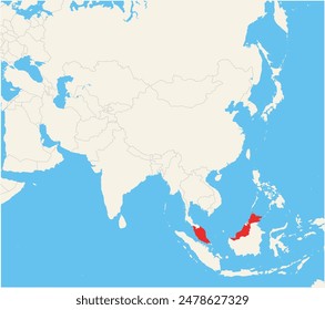 Lageplan, der den Standort von Malaysia anzeigt