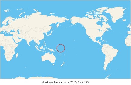 Locator map showing the location of Nauru