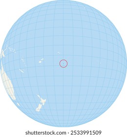 Mapa de ubicación que muestra la ubicación de Niue