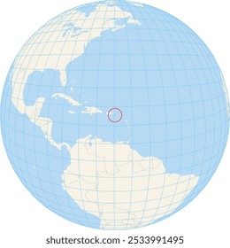 Locator map showing the location of United States Virgin Islands