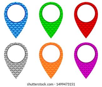 Locator pins in various patterns